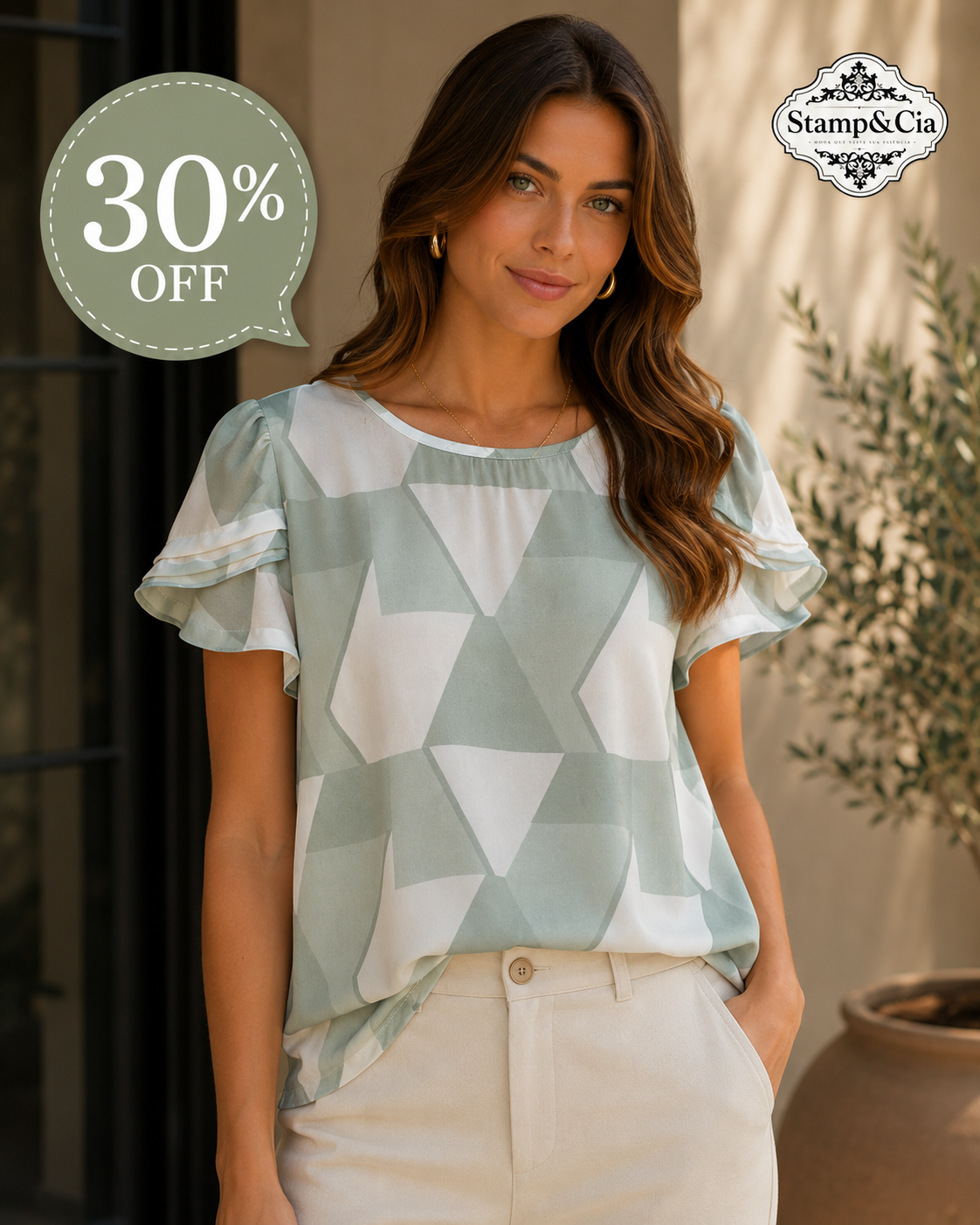 Blusa crepe