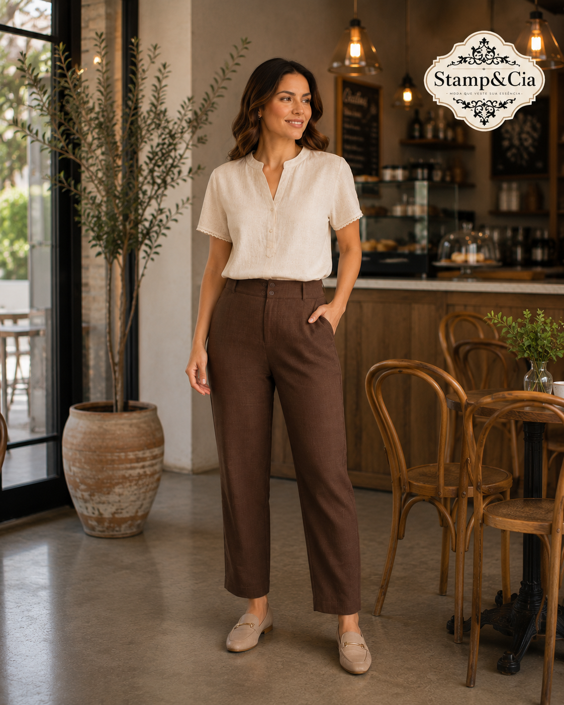 Blusa linho/calça social