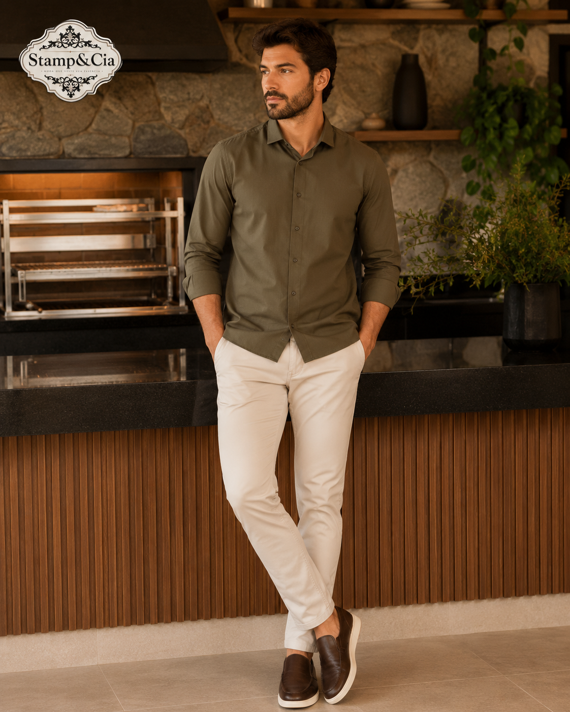 Camisa social/calça esporte fino