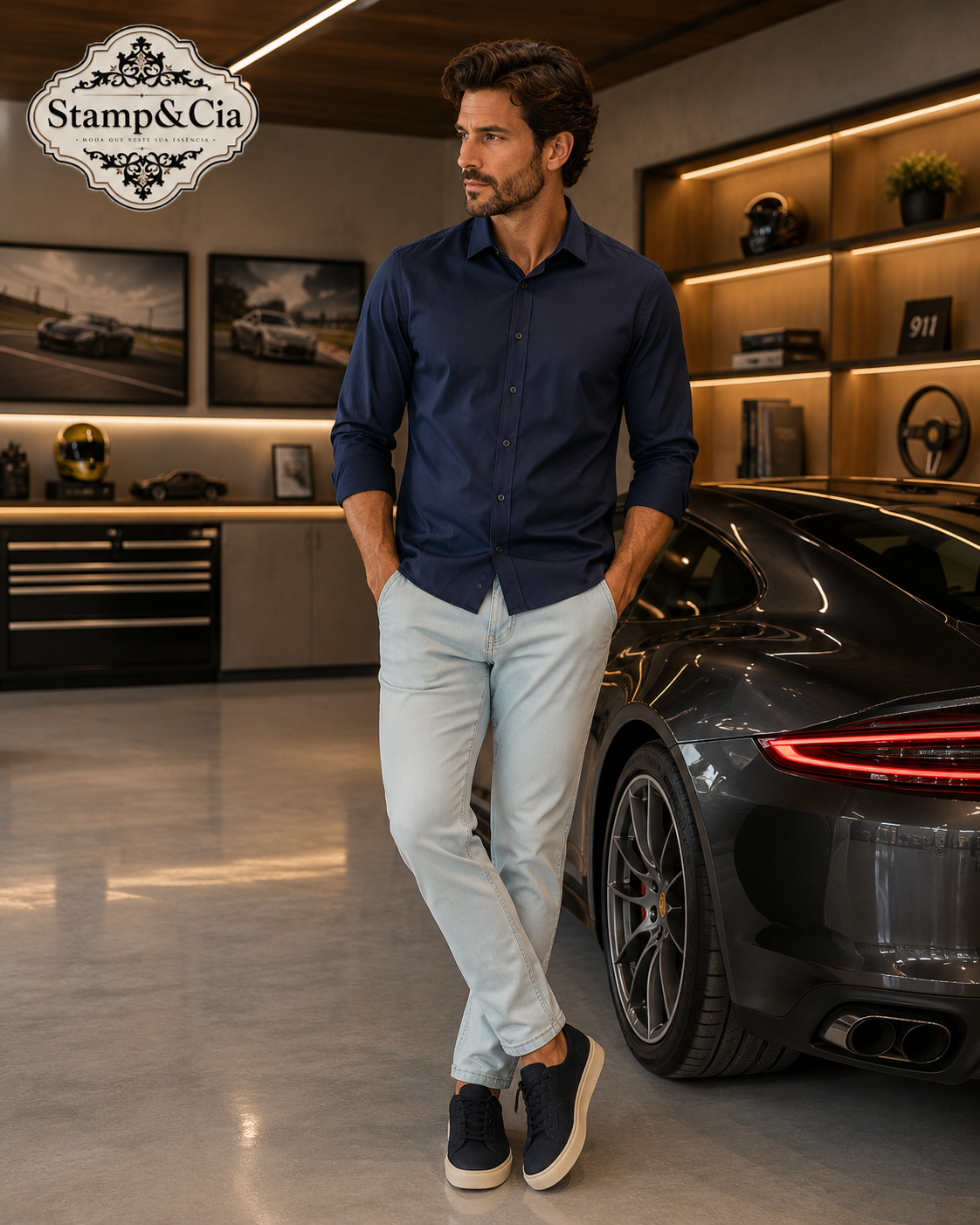 Camisa social/ calça jeans