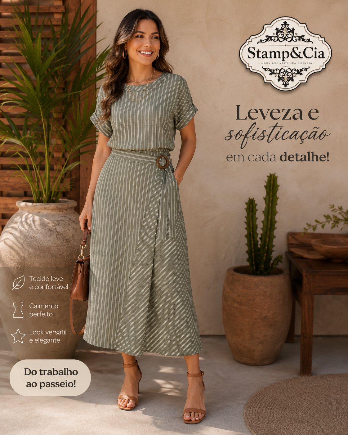 Conjunto blusa/saia