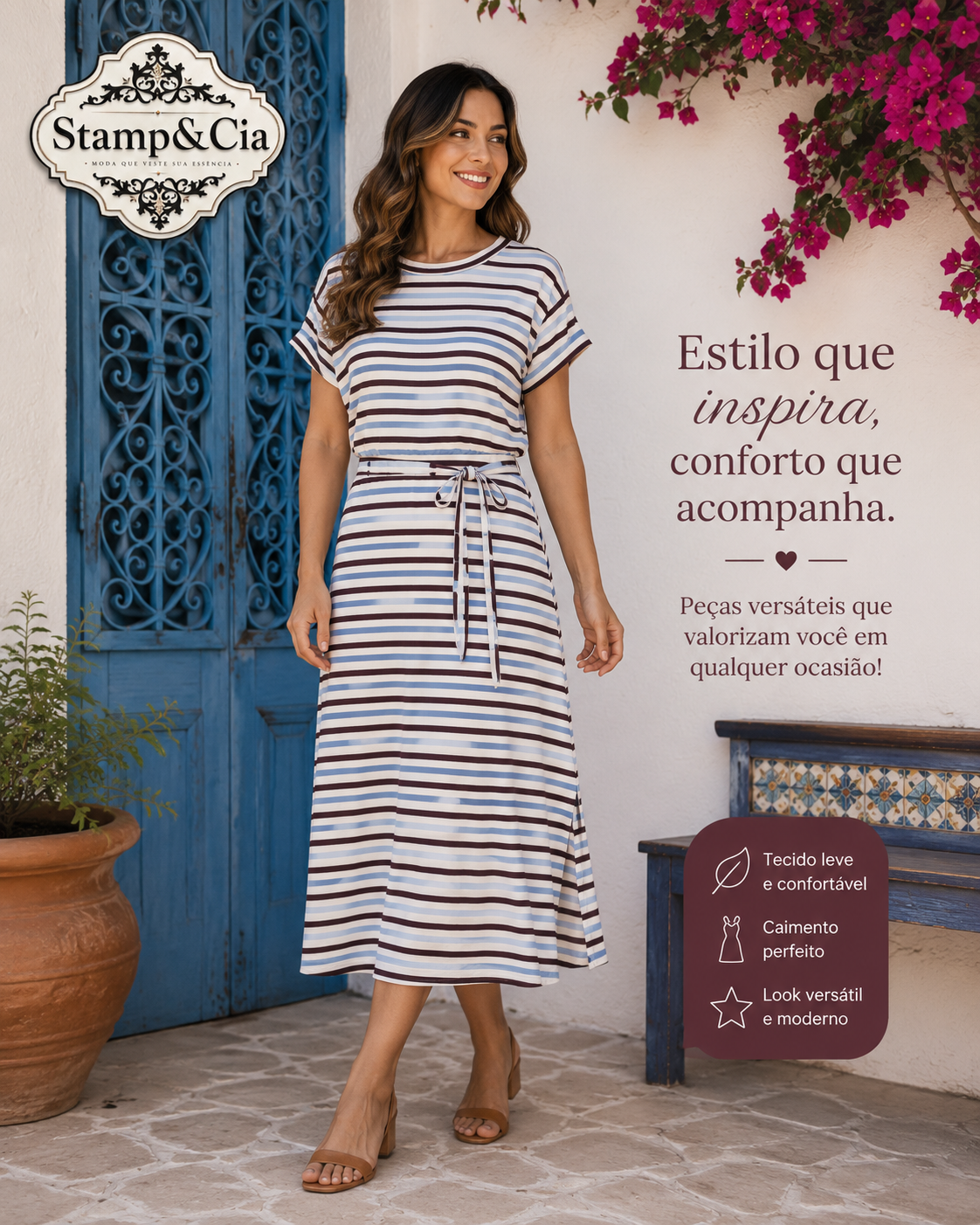 Conjunto blusa/saia